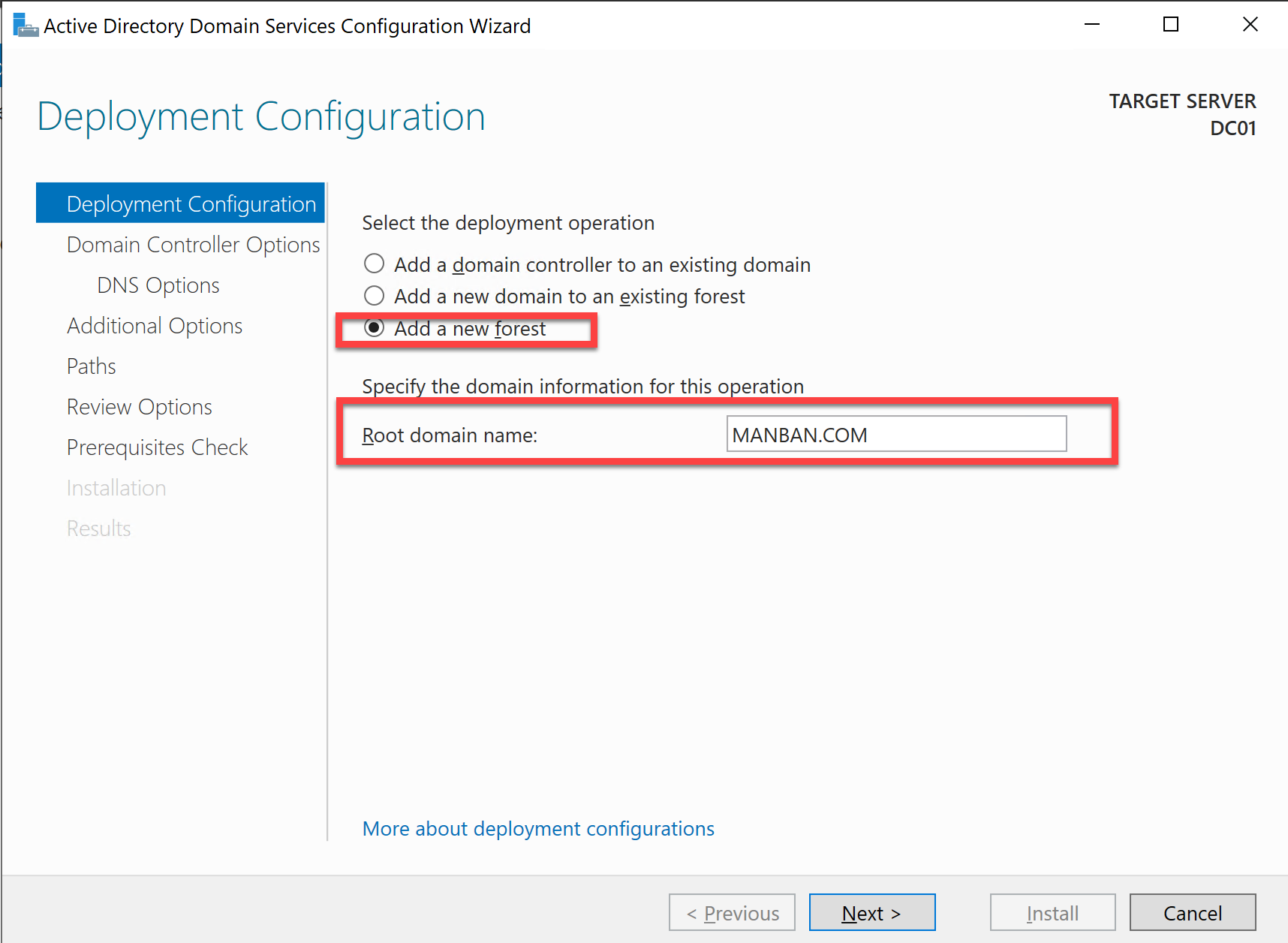 Server Configuration Add On Configuration Install Active Directory Server | Configuration Manager ManishBangia