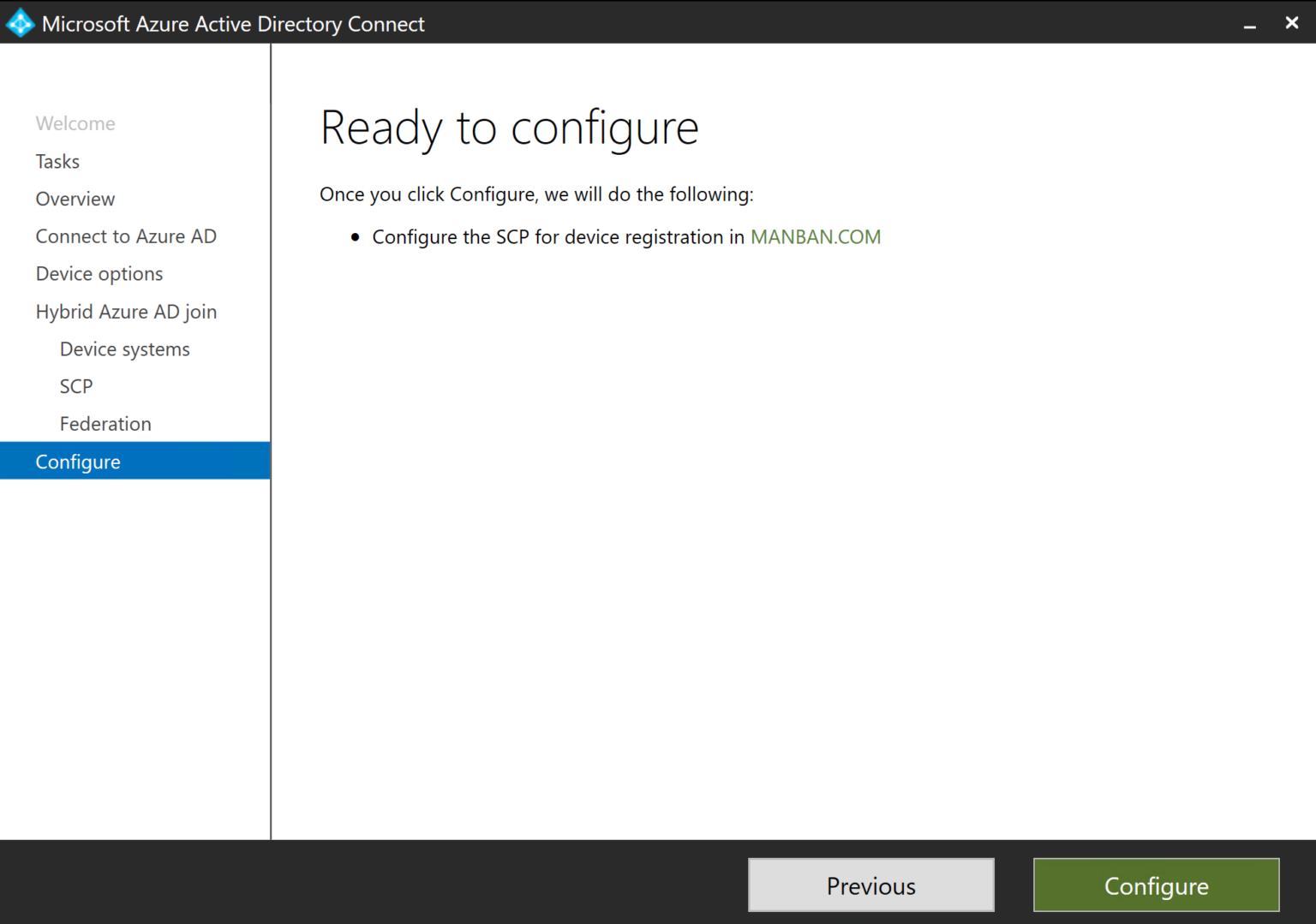 Configure Hybrid Azure AD join Configuration Manager ManishBangia