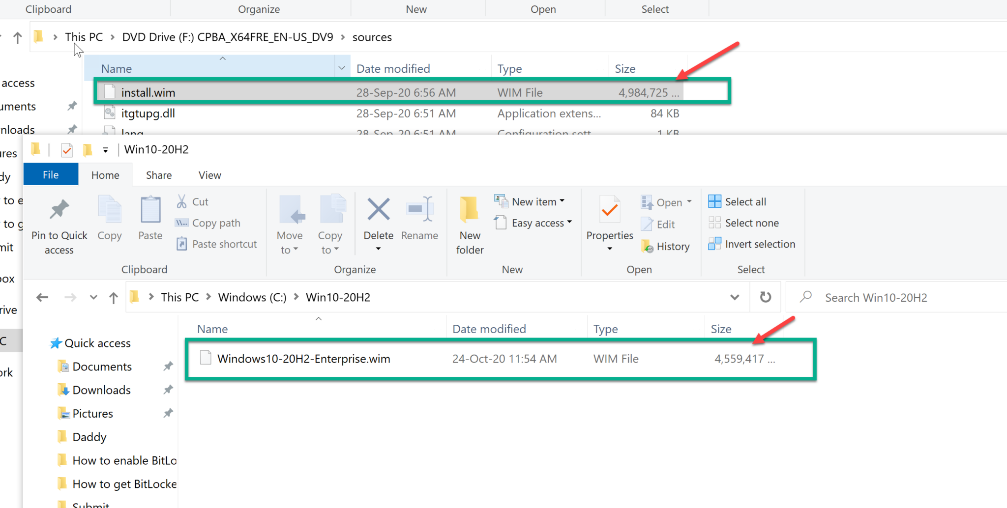 How to extract enterprise wim from ISO Windows 10 Configuration Manager ManishBangia