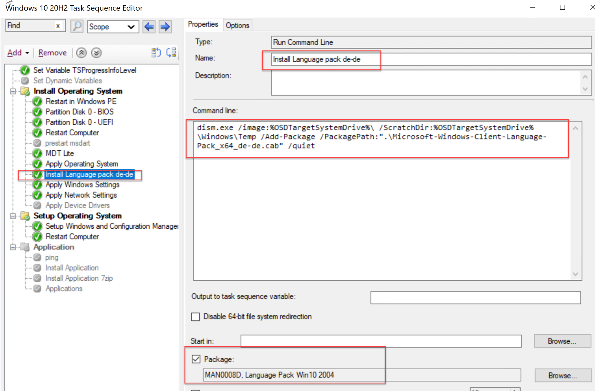 How to install language pack through Task Sequence Windows 10 ...
