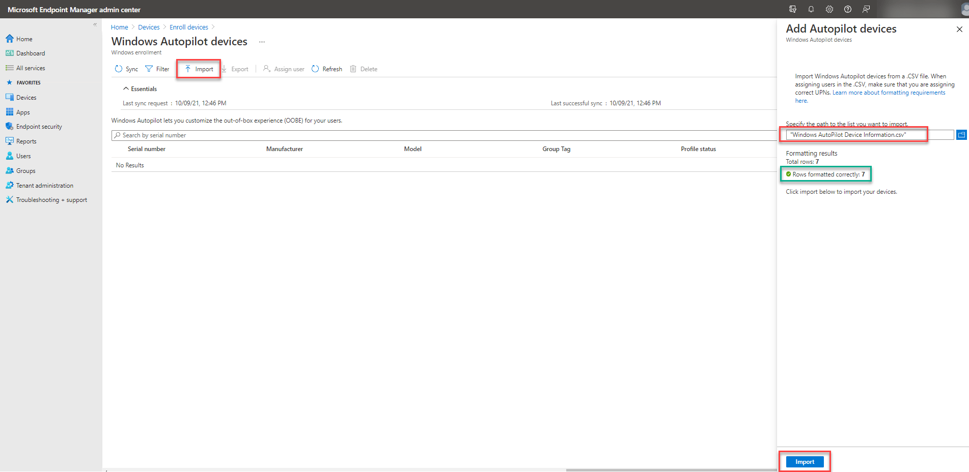 How to import Windows AutoPilot devices using SCCM Report and SQL query