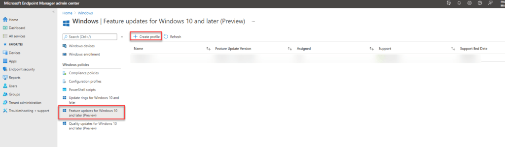 Feature updates for Windows 10 and later (Preview)