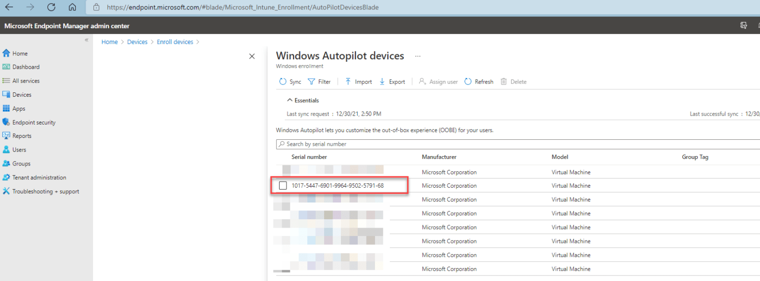 Import Windows AutoPilot devices to Intune using PowerShell