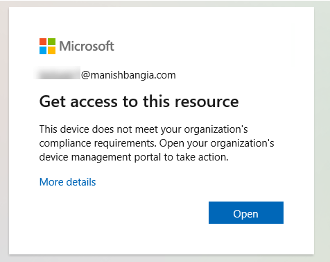 Block access to Office 365 if Windows device not patched