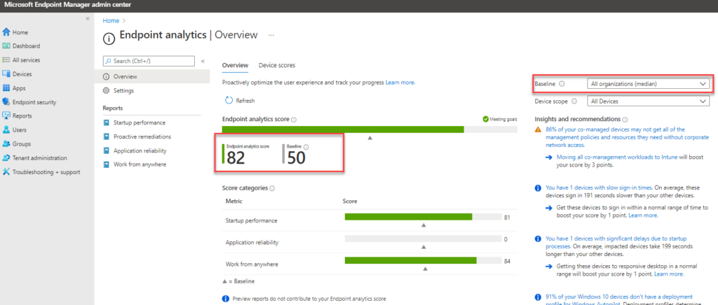 Enable Endpoint Analytics In Intune Configuration Manager 