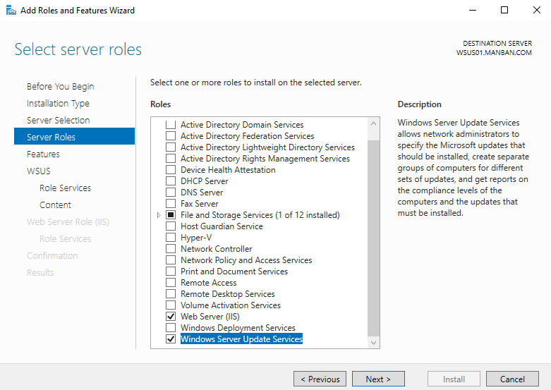 Simplified Guide to install and configure WSUS