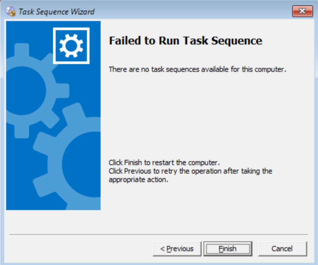 There are no task sequences available