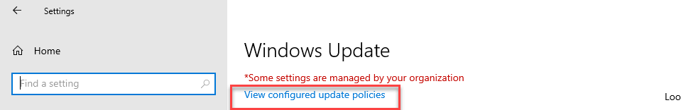 Windows Update Intune policy