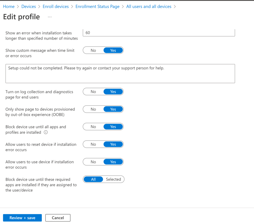 Step by step guide to configure Windows Autopilot Configuration