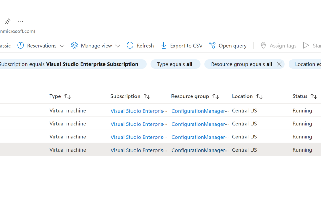 How to create Configuration Manager lab in Azure