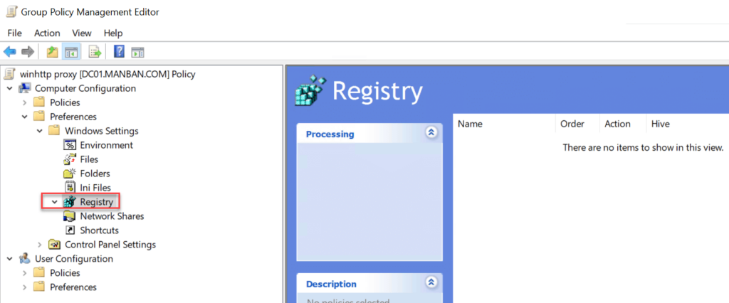 GPP registry