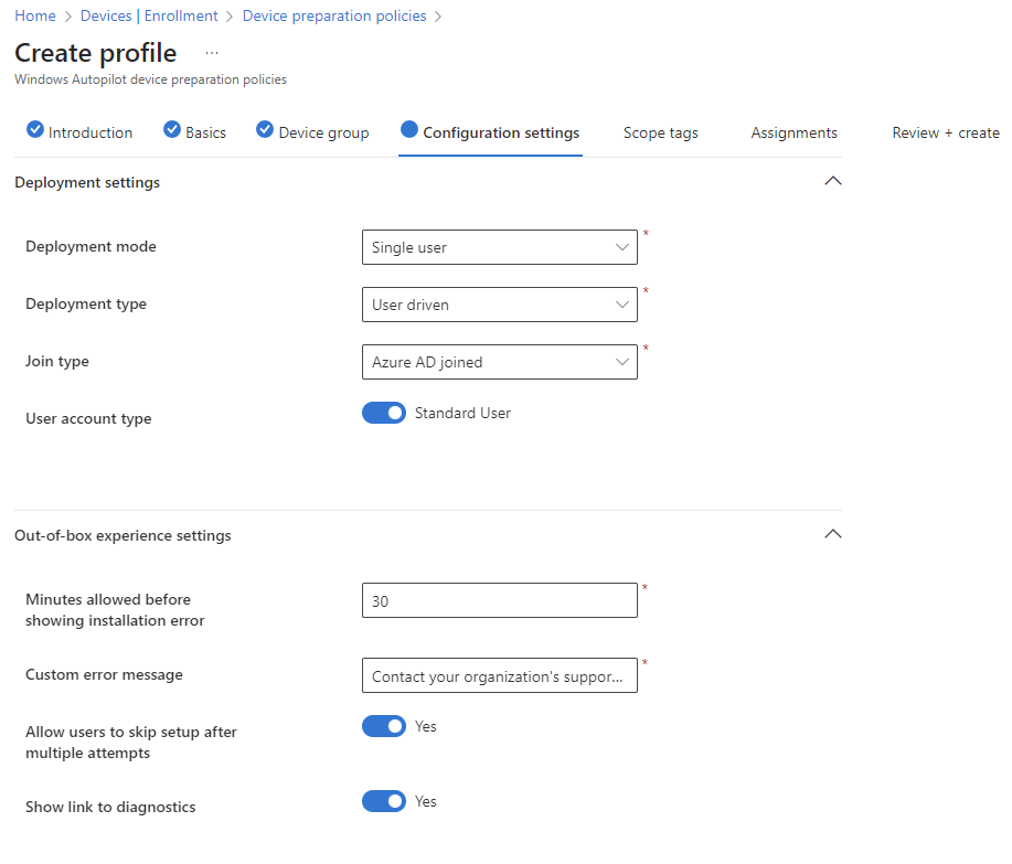 Windows Autopilot device preparation aka Autopilot v2 Configuration ...